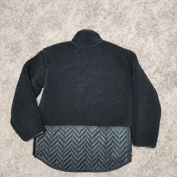 Athleta Cozy Sherpa Snap Sweatshirt Small - Picture 3 of 9